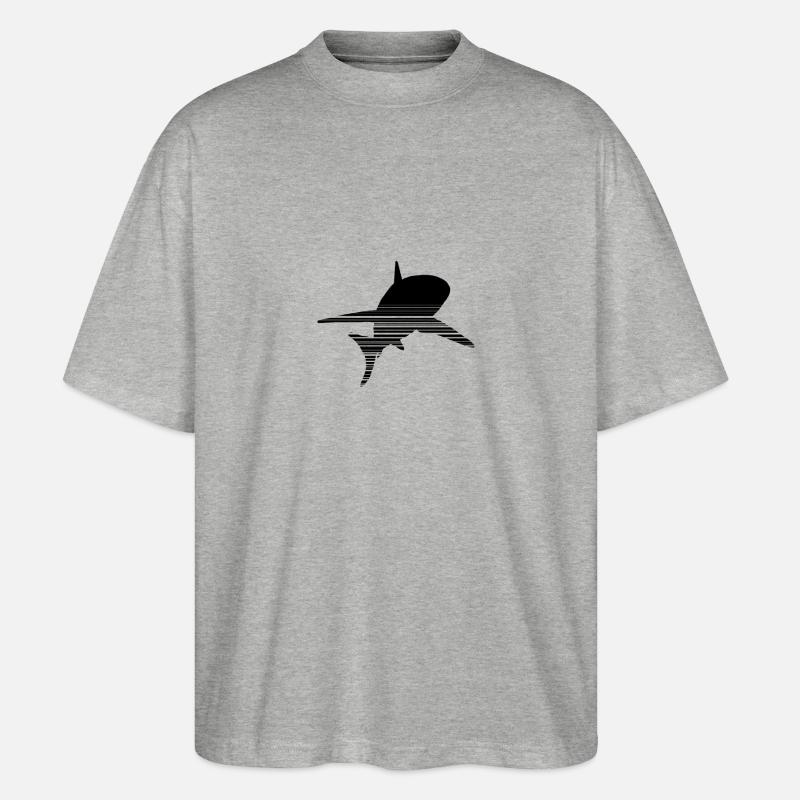 Hai - Stanley/Stella Oversized Unisex Bio T-Shirt Blaster 2.0 - Grau meliert