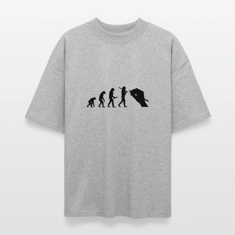Evolution development progress human artist Stanley/Stella Oversized Unisex Organic T-shirt Blaster 2.0