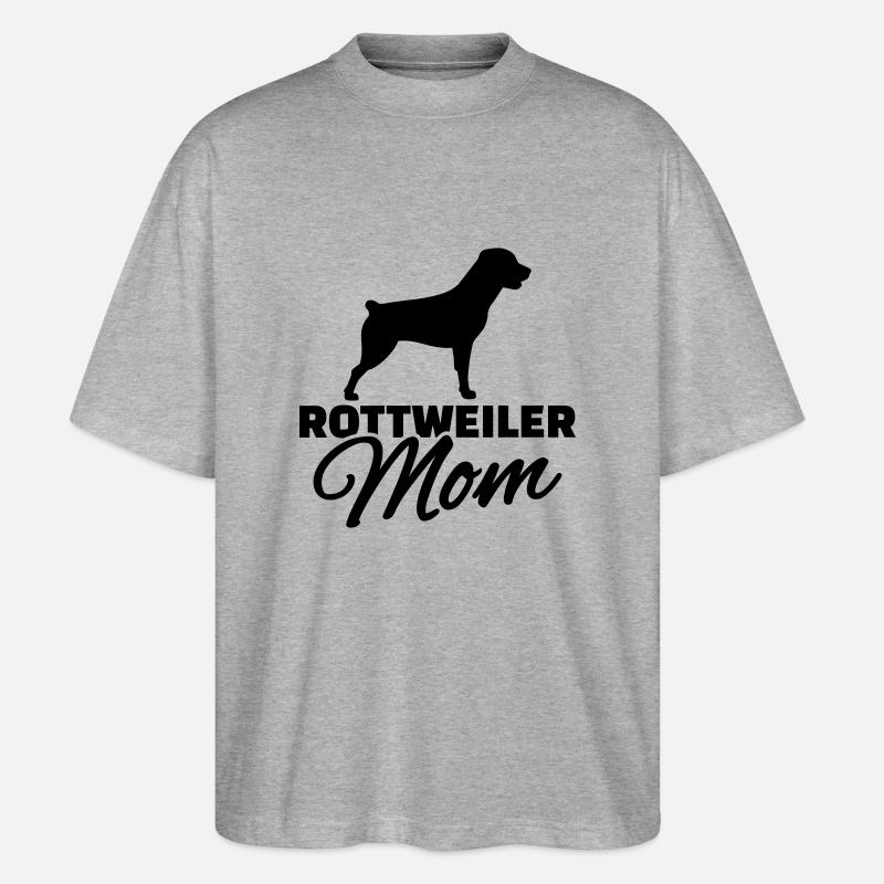 Rottweiler - Stanley/Stella Oversized Unisex Bio T-Shirt Blaster 2.0 - Grau meliert