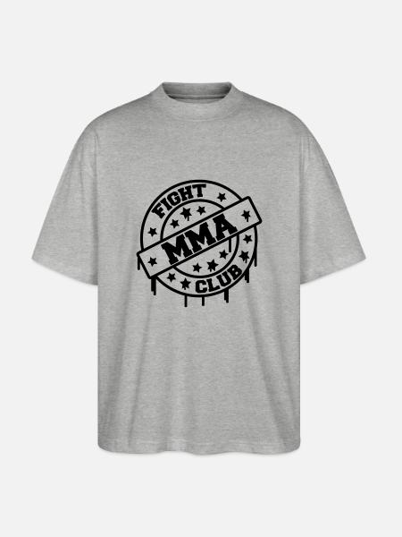 mma_fight_club_1 - Stanley/Stella Oversized Unisex Bio T-Shirt Blaster 2.0 - Grau meliert
