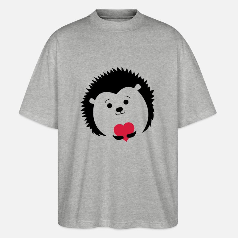 suesser_igel - Stanley/Stella Oversized Unisex Organic T-shirt Blaster 2.0 - heather grey