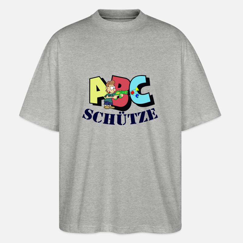 ABC Schütze - Stanley/Stella Oversized Unisex Bio T-Shirt Blaster 2.0 - Grau meliert