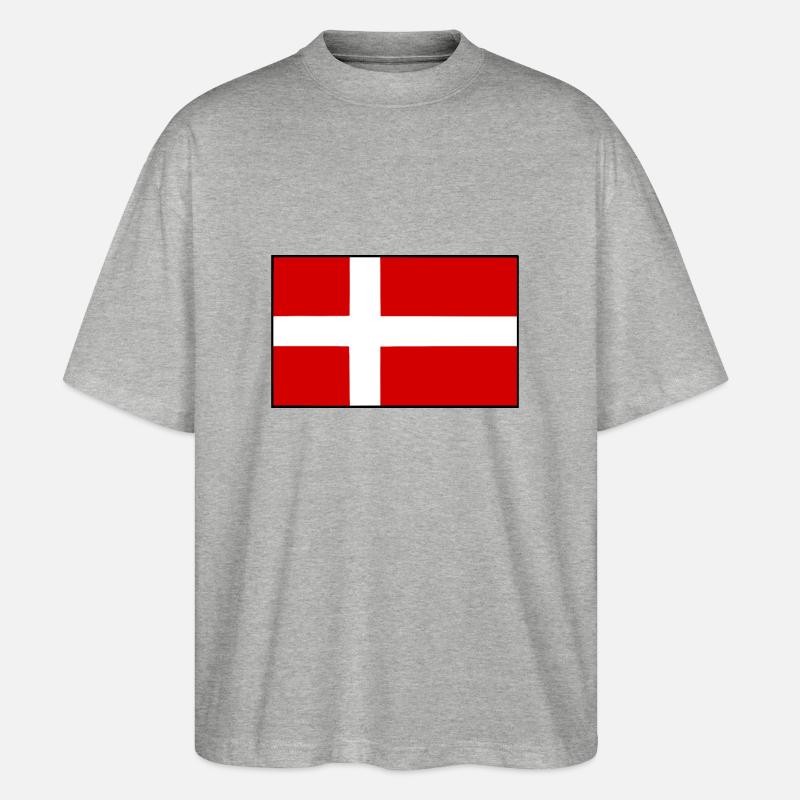 Dänemark - Stanley/Stella Oversized Unisex Bio T-Shirt Blaster 2.0 - Grau meliert