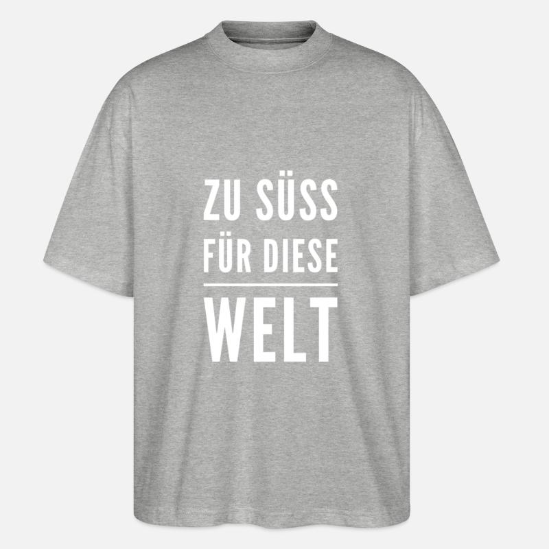 so süß - Stanley/Stella Oversized Unisex Bio T-Shirt Blaster 2.0 - Grau meliert