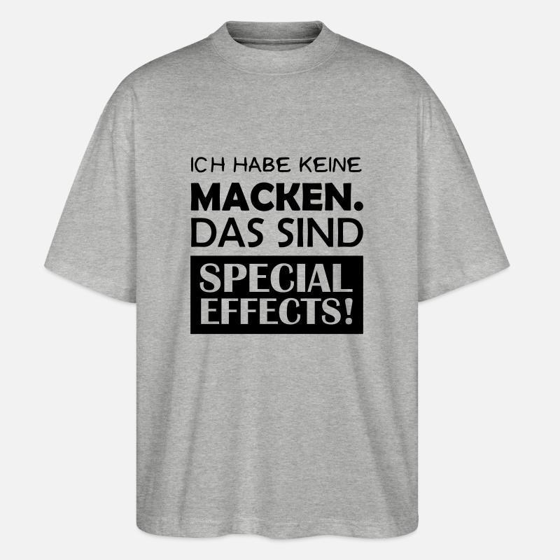 keine_macken_special_effects - Stanley/Stella Oversized Unisex Bio T-Shirt Blaster 2.0 - Grau meliert