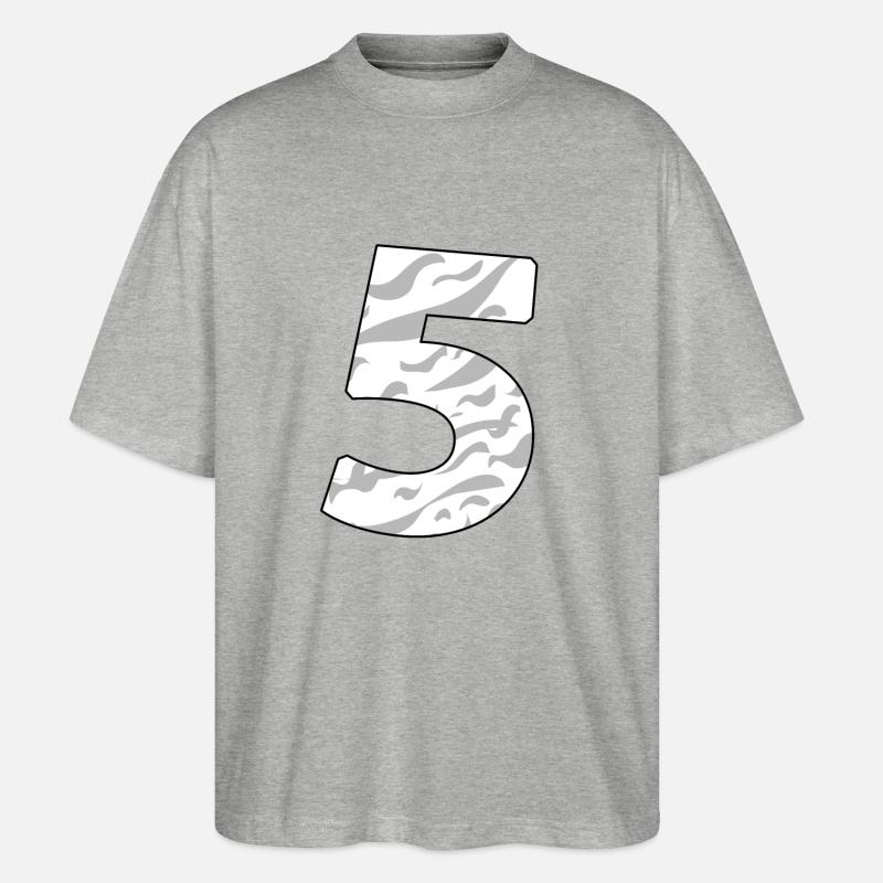 5 - Stanley/Stella Oversized Unisex Bio T-Shirt Blaster 2.0 - Grau meliert