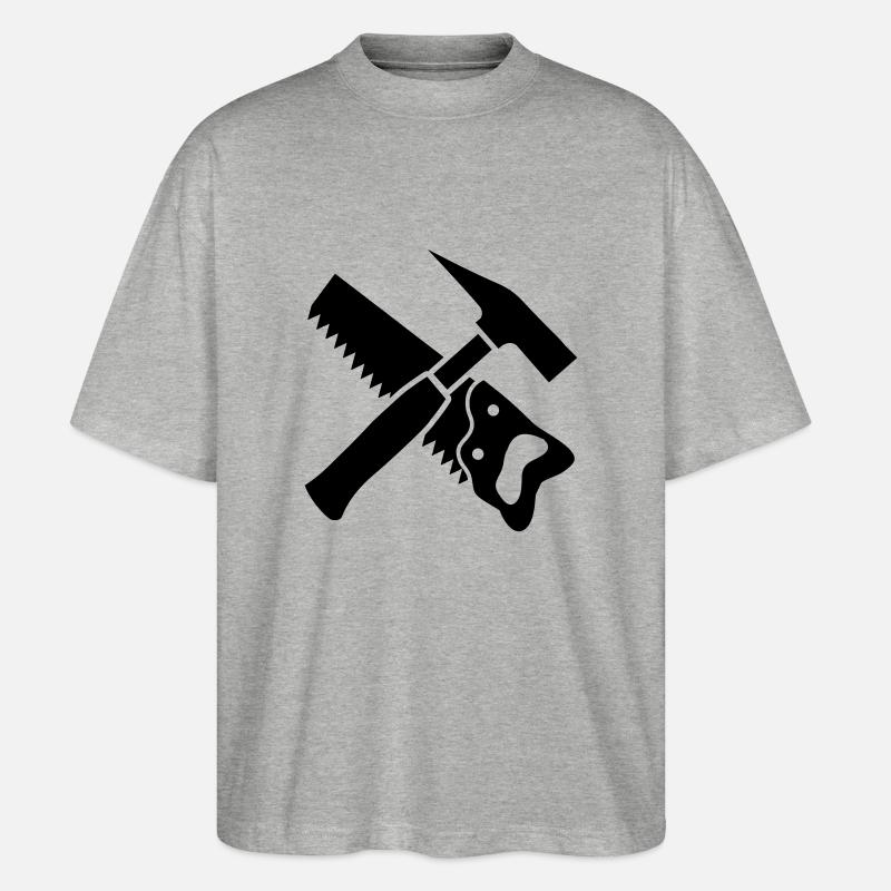 Craftsman Tools - Stanley/Stella Oversized Unisex Bio T-Shirt Blaster 2.0 - Grau meliert