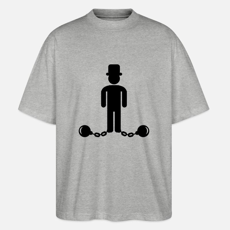 braeutigam - T-shirt bio Blaster 2.0 coupe oversize Stanley/Stella Unisexe - gris chiné