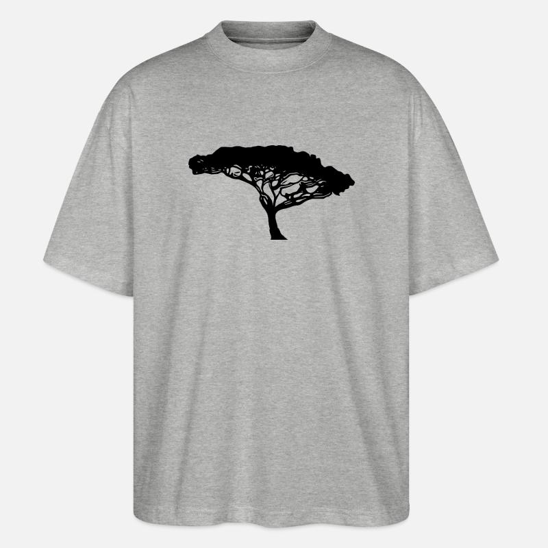 Wunderschöner Baum des Lebens - Stanley/Stella Oversized Unisex Bio T-Shirt Blaster 2.0 - Grau meliert