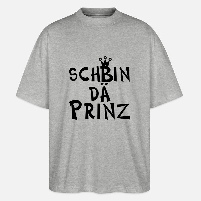 Prinz - Stanley/Stella Oversized Unisex Bio T-Shirt Blaster 2.0 - Grau meliert