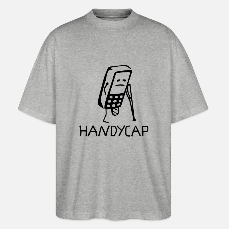 HANDYCAP - Stanley/Stella Oversized Unisex Bio T-Shirt Blaster 2.0 - Grau meliert