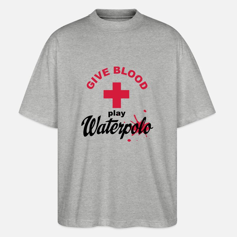 water polo - Stanley/Stella Oversized Unisex Bio T-Shirt Blaster 2.0 - Grau meliert