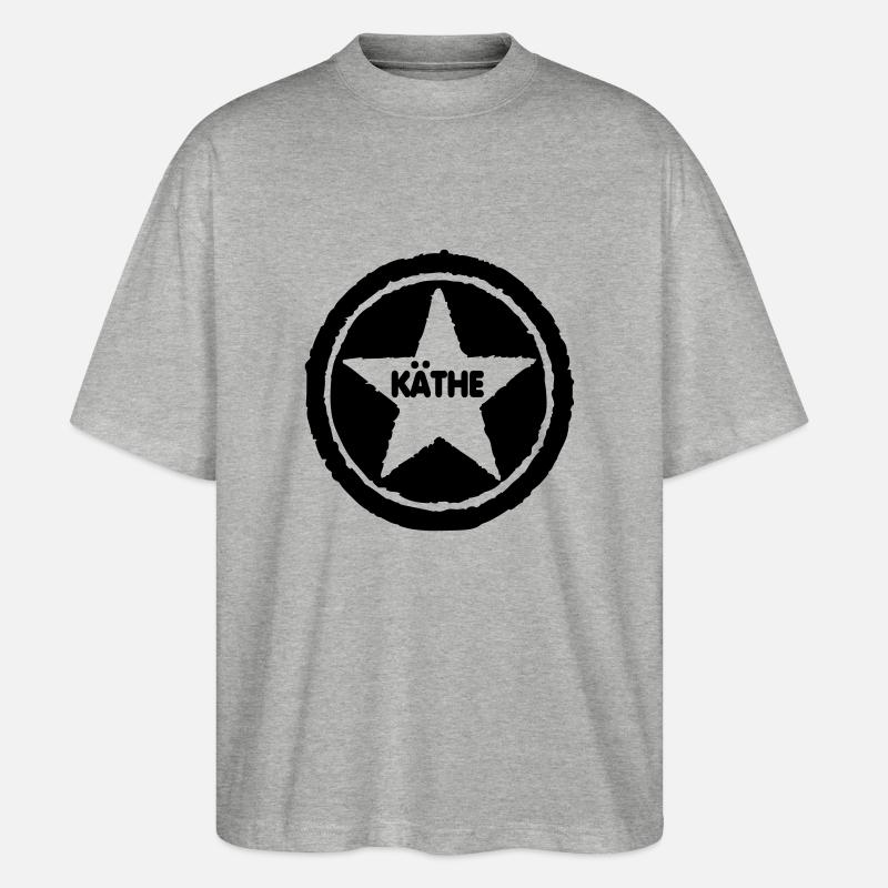 Käthe - Stanley/Stella Oversized Unisex Bio T-Shirt Blaster 2.0 - Grau meliert
