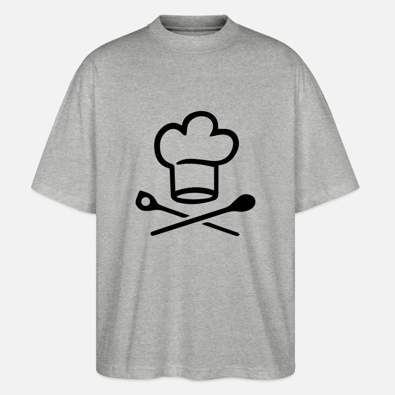 (koch) - Stanley/Stella Oversized Unisex Bio T-Shirt Blaster 2.0 - Grau meliert