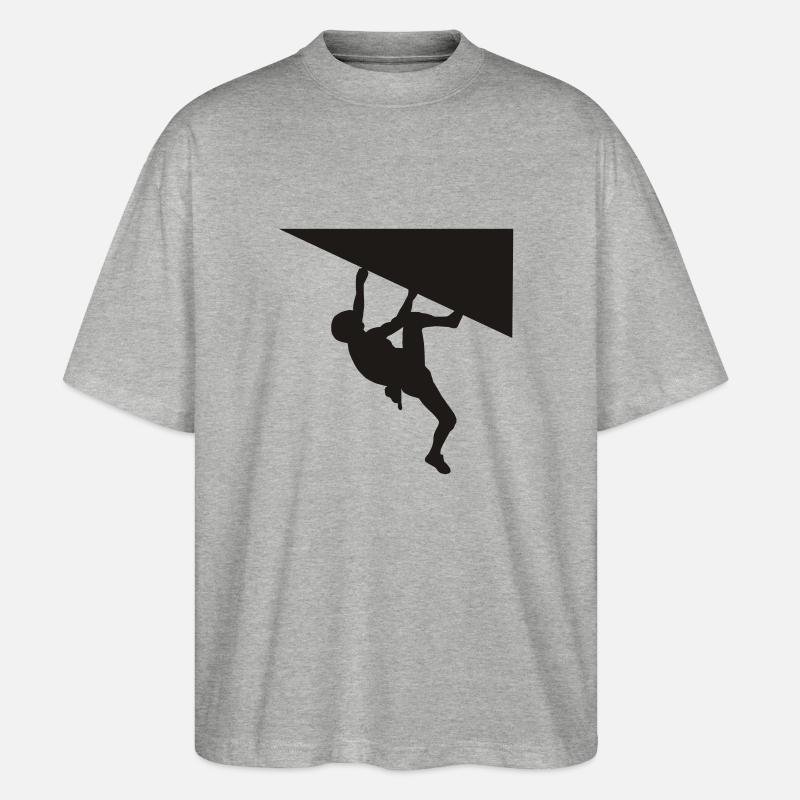 climbing - Stanley/Stella Oversized Unisex Bio T-Shirt Blaster 2.0 - Grau meliert
