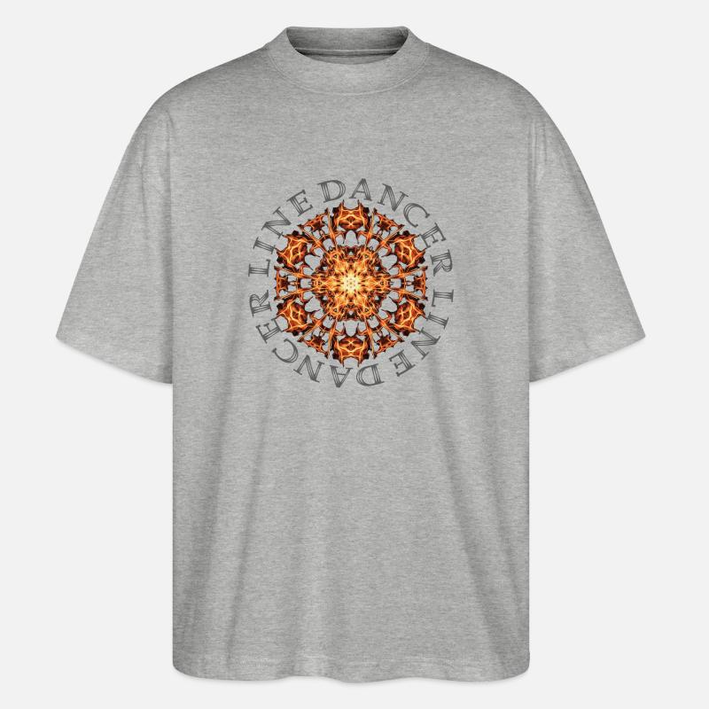 kl_linedance42 - Stanley/Stella Oversized Unisex Bio T-Shirt Blaster 2.0 - Grau meliert