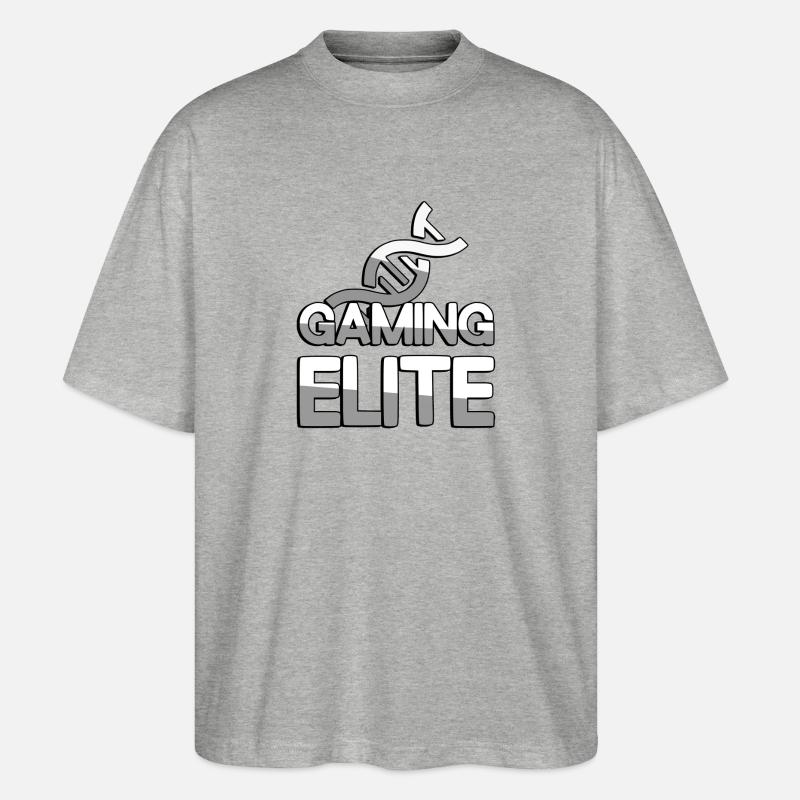 GAMING ELITE + DNA - Gaming - Stanley/Stella Oversized Unisex Bio T-Shirt Blaster 2.0 - Grau meliert
