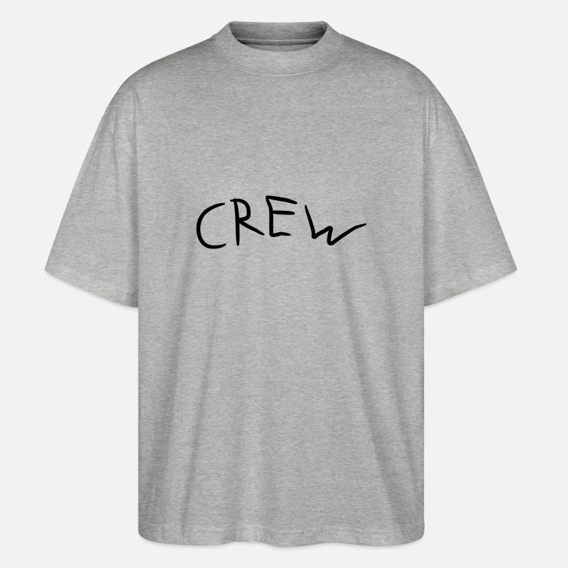 Crew Comic Logo - Stanley/Stella Oversized Unisex Bio T-Shirt Blaster 2.0 - Grau meliert