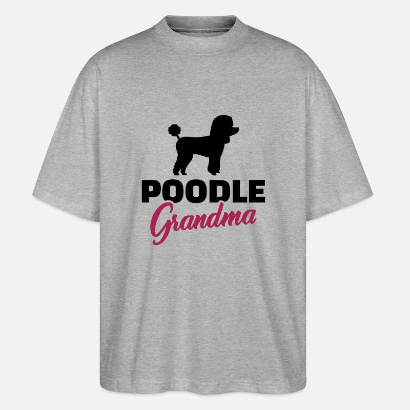 Pudel - Stanley/Stella Oversized Unisex Bio T-Shirt Blaster 2.0 - Grau meliert