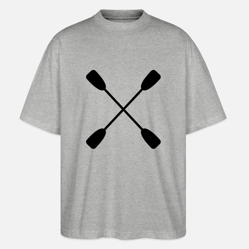 Paddel - Stanley/Stella Oversized Unisex Bio T-Shirt Blaster 2.0 - Grau meliert