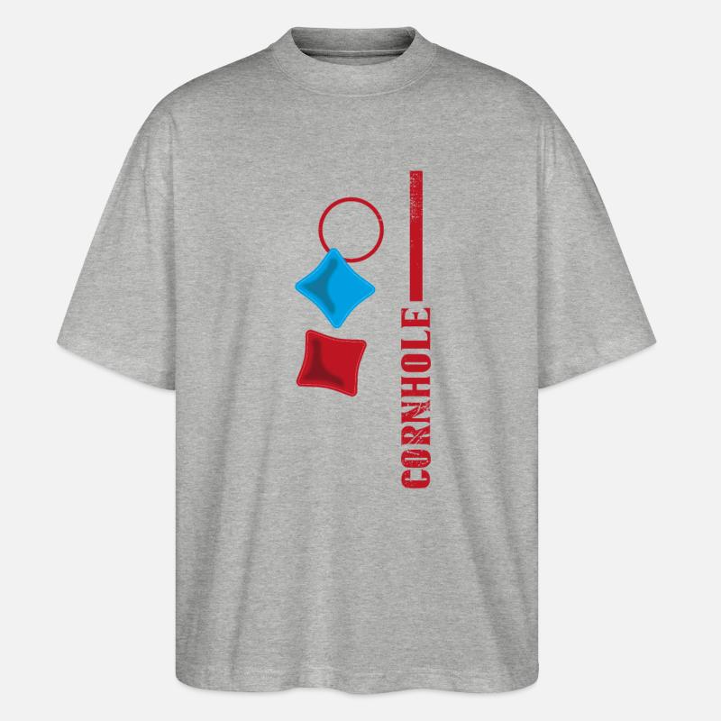 Cornhole Board - Stanley/Stella Oversized Unisex Bio T-Shirt Blaster 2.0 - Grau meliert