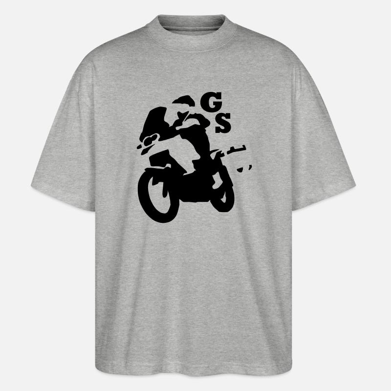 gs_einfarb - Stanley/Stella Oversized Unisex Bio T-Shirt Blaster 2.0 - Grau meliert