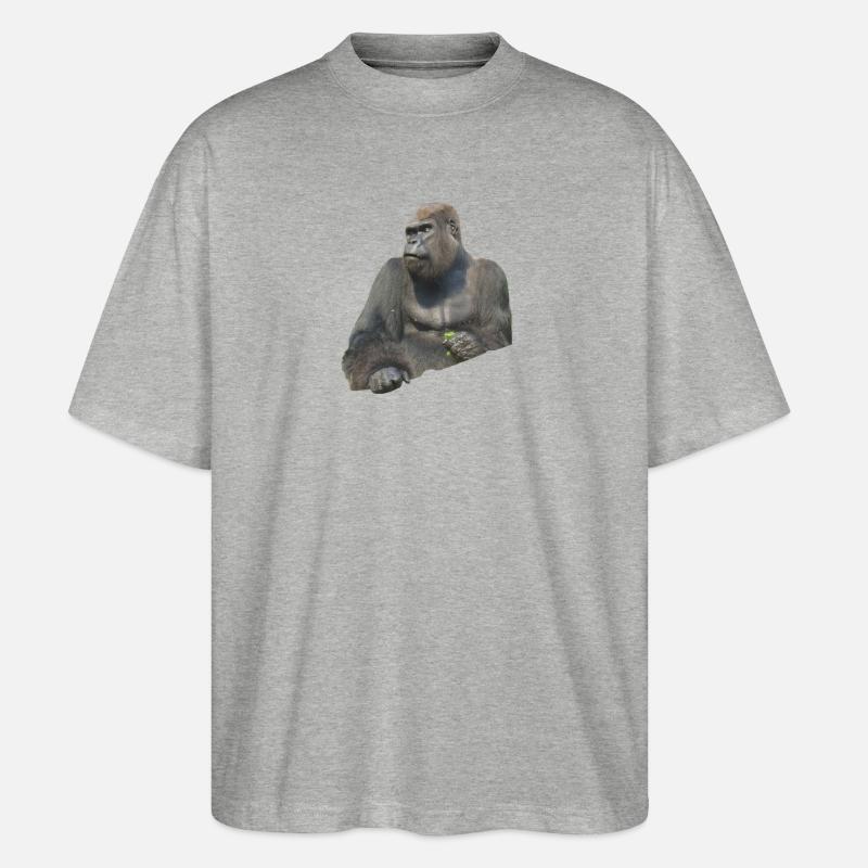 gorilla - T-shirt bio Blaster 2.0 coupe oversize Stanley/Stella Unisexe - gris chiné