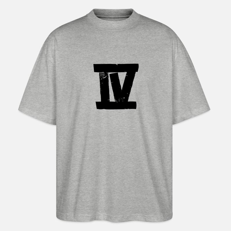 IV - 4 - Tape - Stanley/Stella Oversized Unisex Bio T-Shirt Blaster 2.0 - Grau meliert