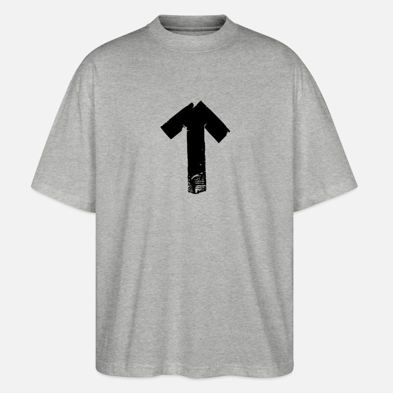 Pfeil hoch - Stanley/Stella Oversized Unisex Bio T-Shirt Blaster 2.0 - Grau meliert