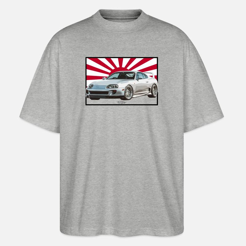 Supra mk4 Swycar Edition - Stanley/Stella Oversized Unisex Bio T-Shirt Blaster 2.0 - Grau meliert
