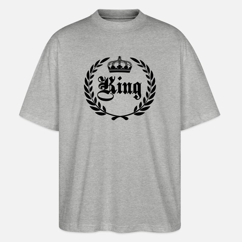 König - Stanley/Stella Oversized Unisex Bio T-Shirt Blaster 2.0 - Grau meliert