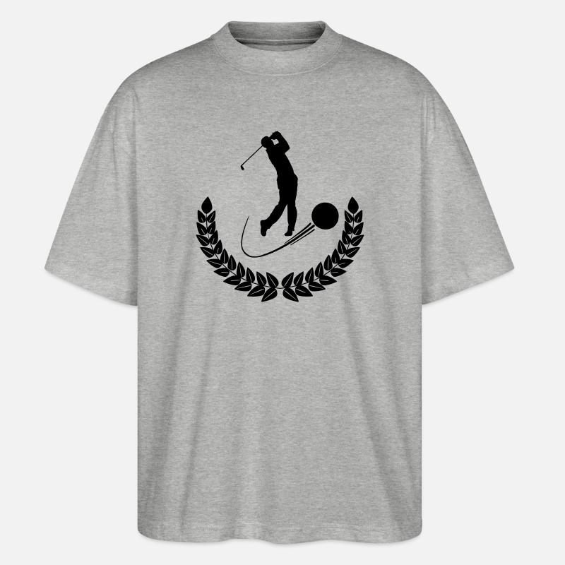 Couronne de laurier de golf - T-shirt bio Blaster 2.0 coupe oversize Stanley/Stella Unisexe - gris chiné