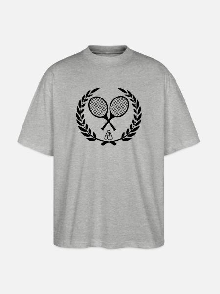 Badminton rackets and shooter - Stanley/Stella Oversized Unisex Organic T-shirt Blaster 2.0 - heather grey