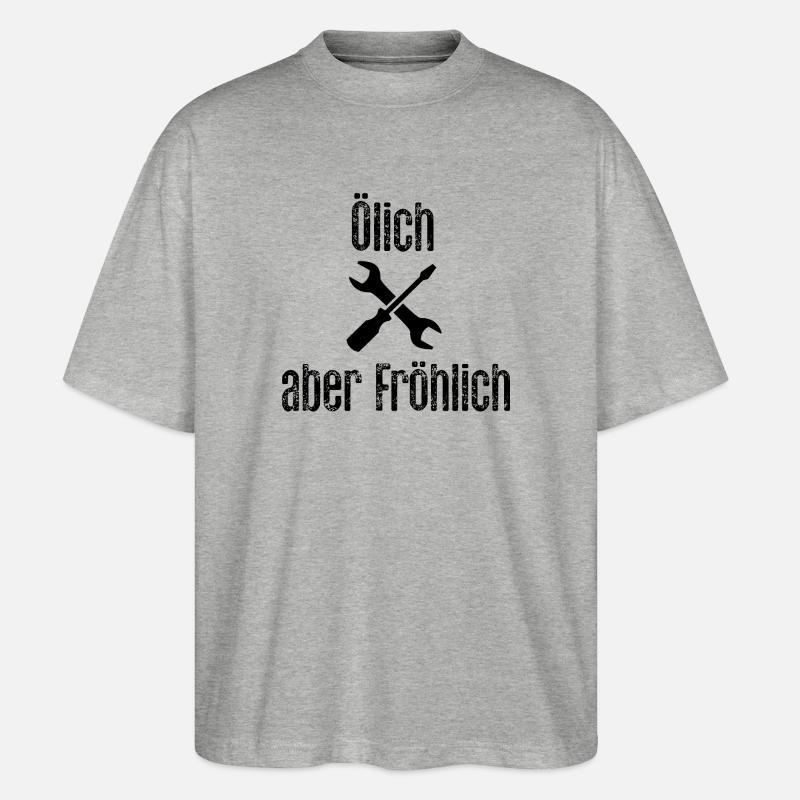 Mechaniker und Schrauber - Stanley/Stella Oversized Unisex Bio T-Shirt Blaster 2.0 - Grau meliert