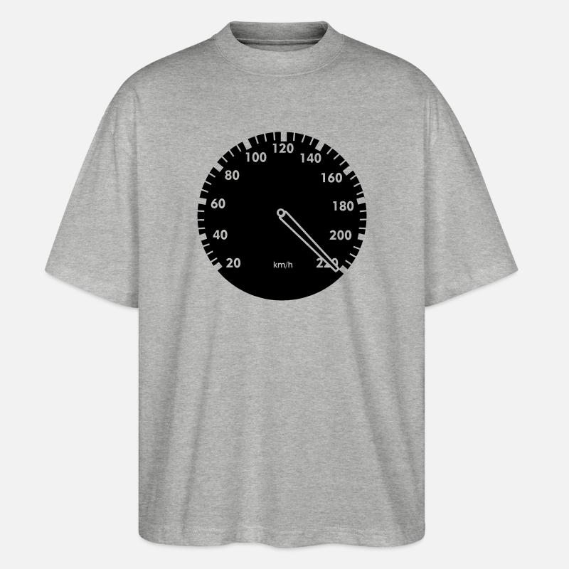 Tacho Auto - Stanley/Stella Oversized Unisex Bio T-Shirt Blaster 2.0 - Grau meliert