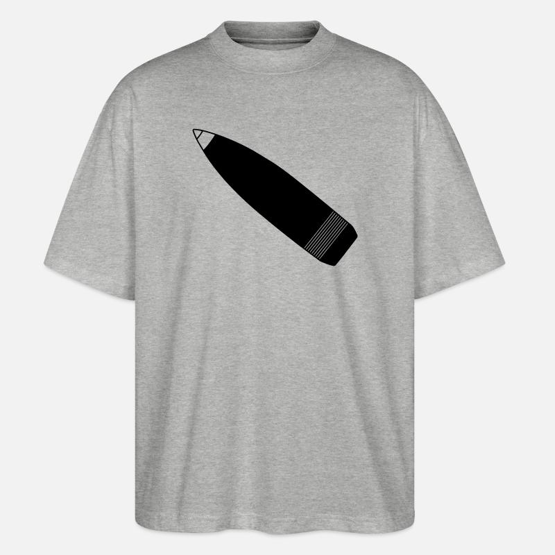 Granate - Stanley/Stella Oversized Unisex Bio T-Shirt Blaster 2.0 - Grau meliert