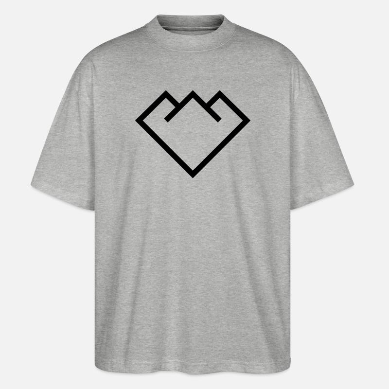 Berg - Stanley/Stella Oversized Unisex Bio T-Shirt Blaster 2.0 - Grau meliert