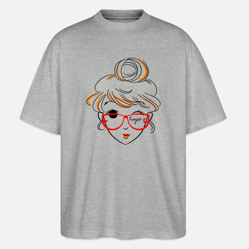 Fille, oublie ça - T-shirt bio Blaster 2.0 coupe oversize Stanley/Stella Unisexe - gris chiné