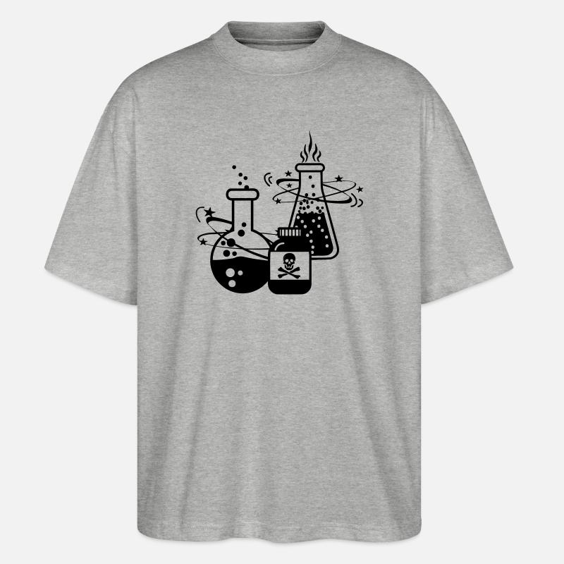 Mischen von Giften - Stanley/Stella Oversized Unisex Bio T-Shirt Blaster 2.0 - Grau meliert