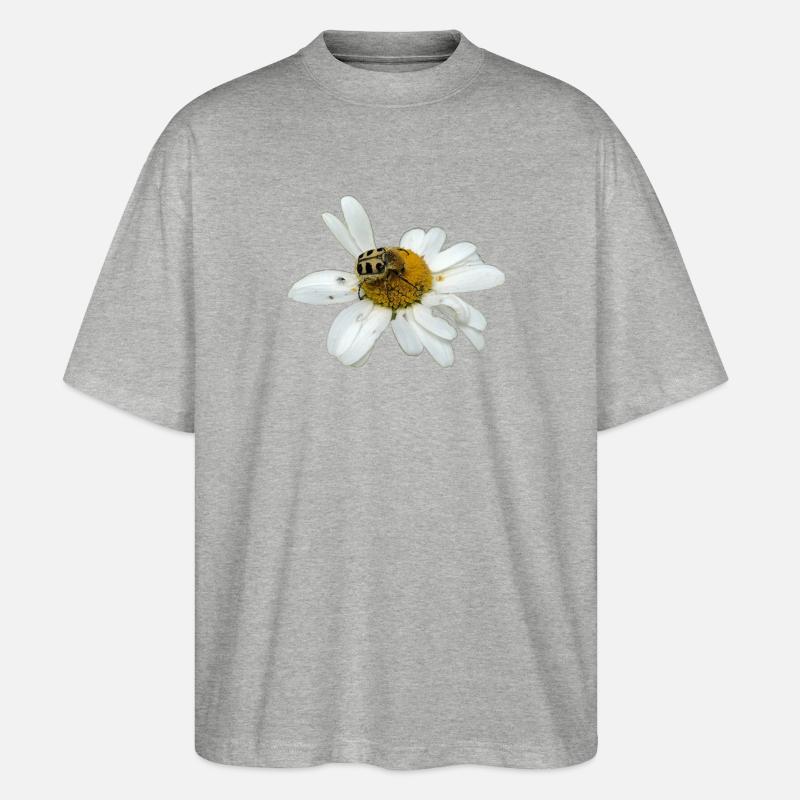 Bee chafer - Stanley/Stella Oversized Unisex Organic T-shirt Blaster 2.0 - heather grey