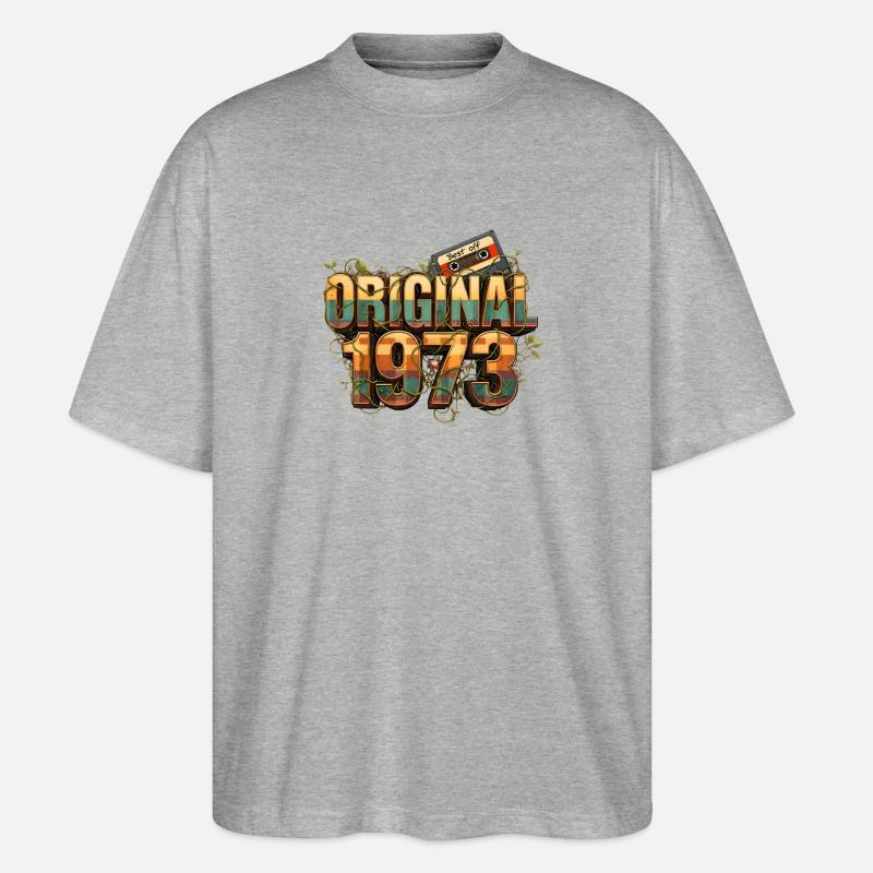 Original 1973 Retro - Stanley/Stella Oversized Unisex Bio T-Shirt Blaster 2.0 - Grau meliert