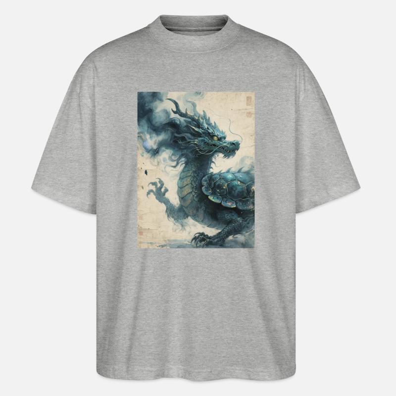 Kosmische Harmonie: Xuangui – Unendlichkeit - Stanley/Stella Oversized Unisex Bio T-Shirt Blaster 2.0 - Grau meliert