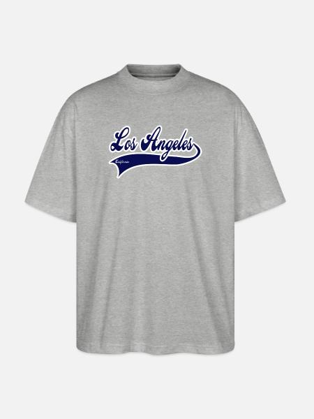 los angeles california - Stanley/Stella Oversized Unisex Organic T-shirt Blaster 2.0 - heather grey