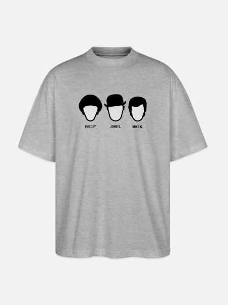 Chapeau Melon (S-05-P-JS-MG) - T-shirt bio Blaster 2.0 coupe oversize Stanley/Stella Unisexe - gris chiné