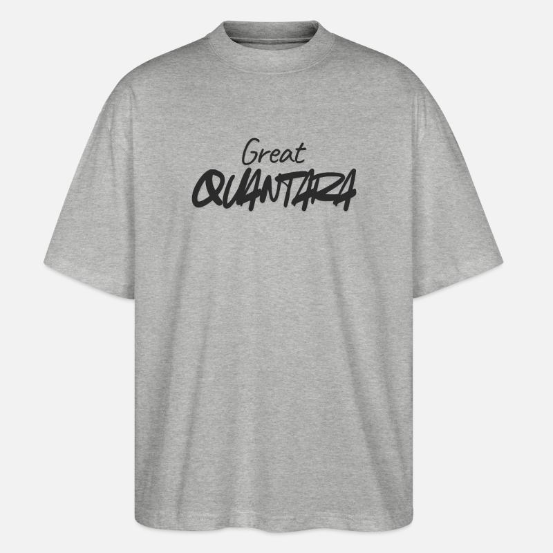 Great Quantity Graffiti Script - Stanley/Stella Oversized Unisex Bio T-Shirt Blaster 2.0 - Grau meliert