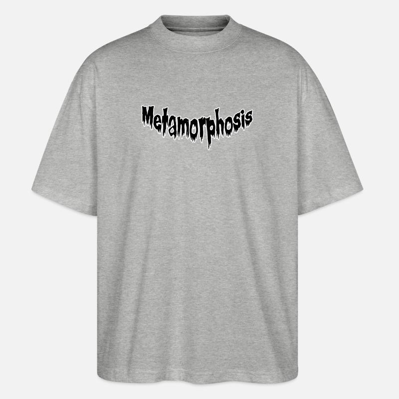 Metamorphose Verwandlungsgrafik - Stanley/Stella Oversized Unisex Bio T-Shirt Blaster 2.0 - Grau meliert