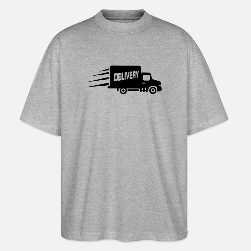 Transporter Van - Stanley/Stella Oversized Unisex Bio T-Shirt Blaster 2.0 - Grau meliert