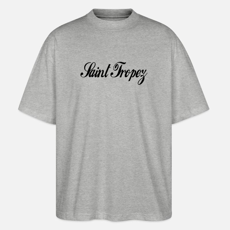 Saint Tropez - Stanley/Stella Oversized Unisex Bio T-Shirt Blaster 2.0 - Grau meliert