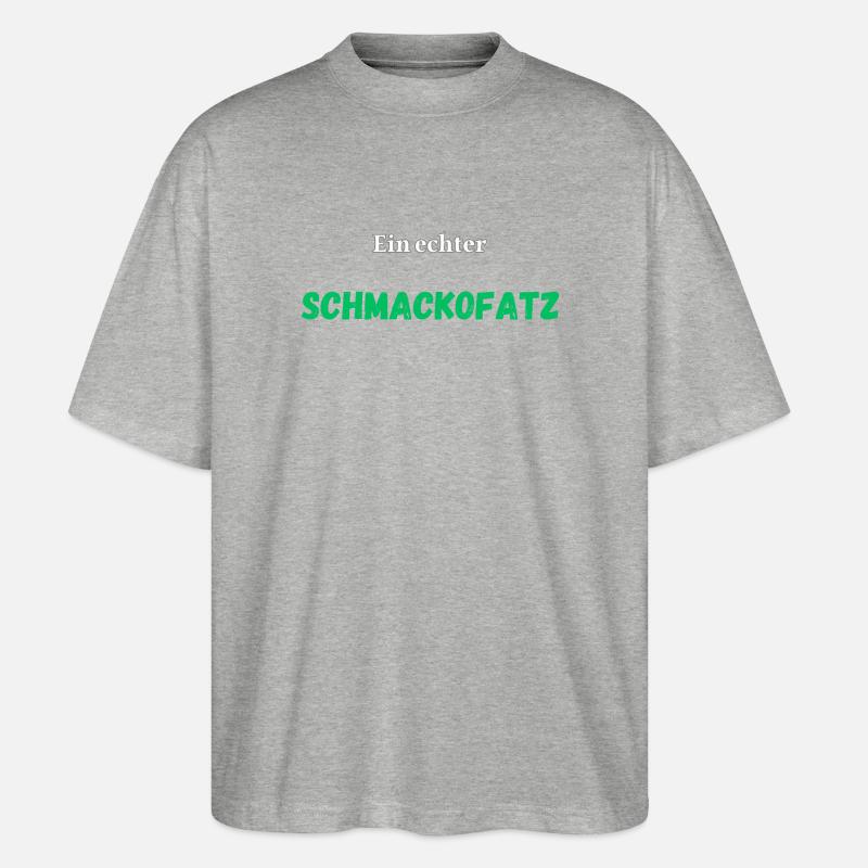Ein echter Schmackofatz - Stanley/Stella Oversized Unisex Bio T-Shirt Blaster 2.0 - Grau meliert