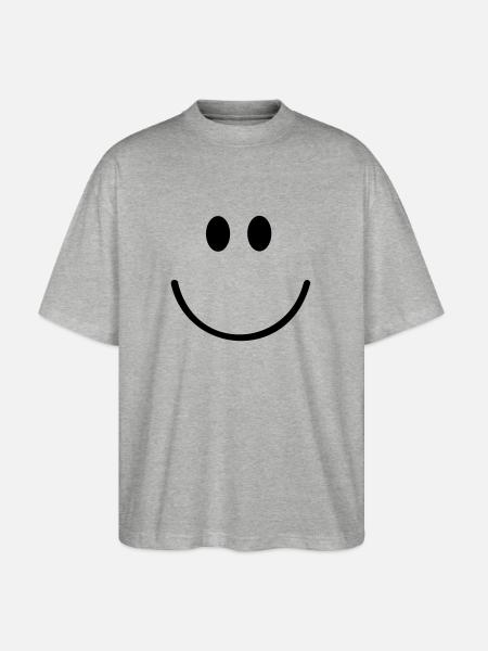 Gesicht - Stanley/Stella Oversized Unisex Bio T-Shirt Blaster 2.0 - Grau meliert